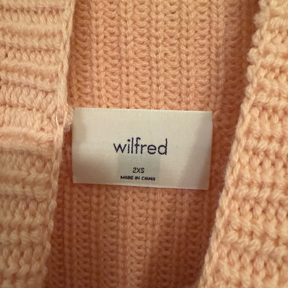 Aritzia Montpellier Turtleneck Size 2XS Peach - Picture 5 of 6